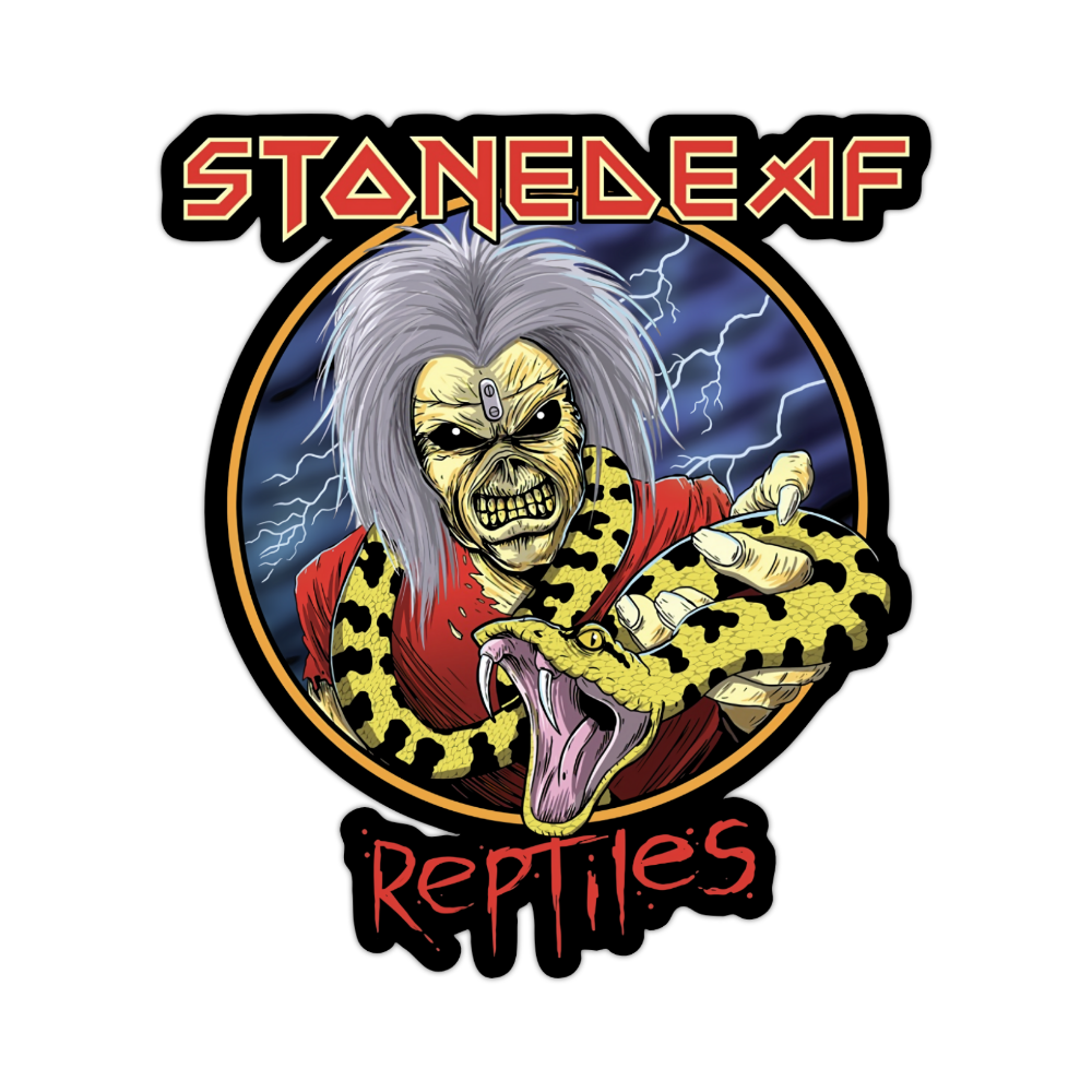 Stonedeaf Iron Maiden Sticker – Stonedeaf Reptiles